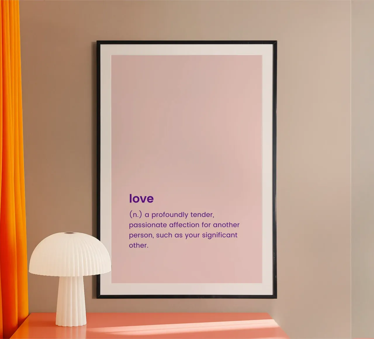 For Your Partner poster con telaio in alluminio da Studio One
