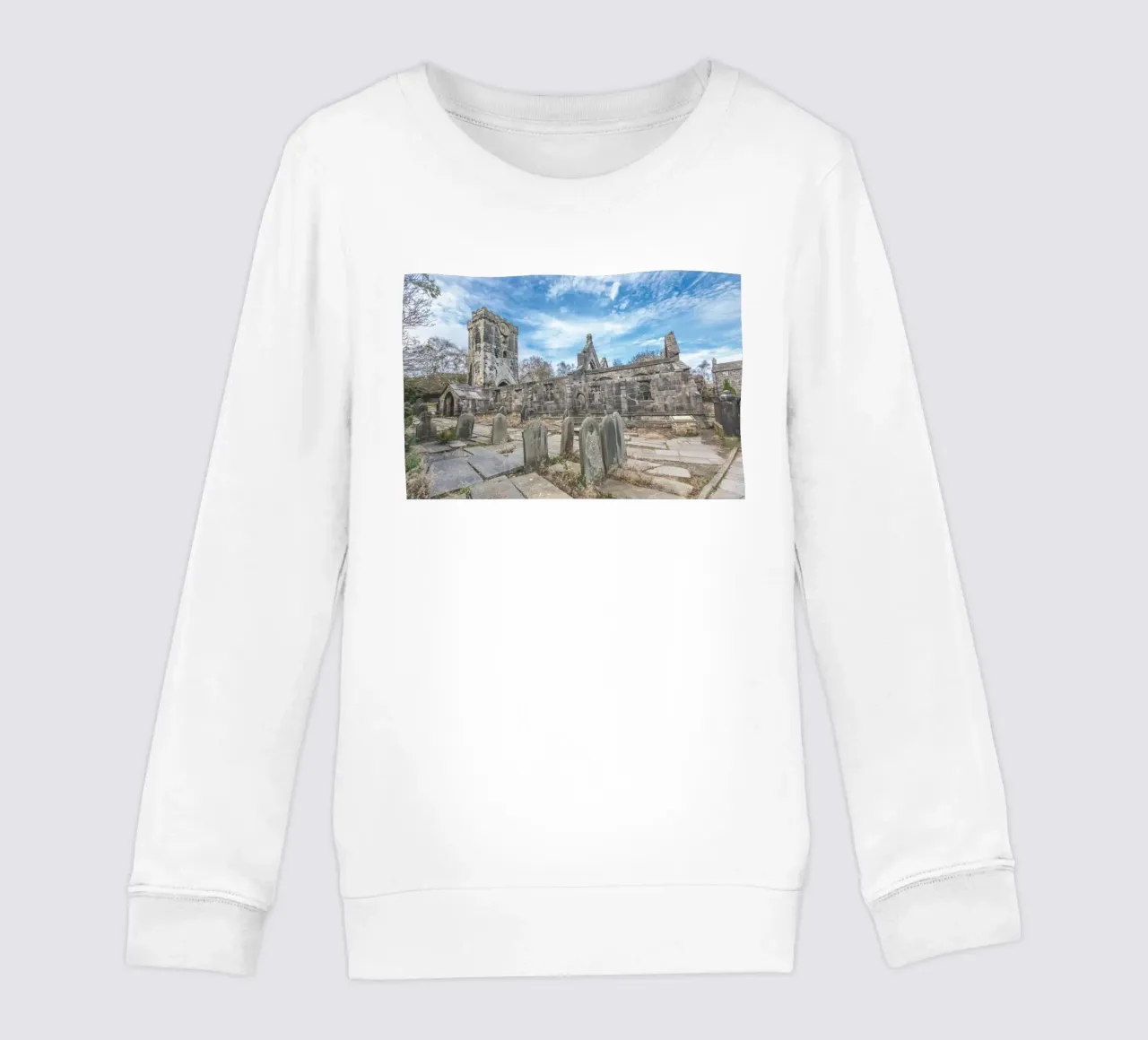 Chiesa di Heptonstall felpa bambino da Dave Hare Photography