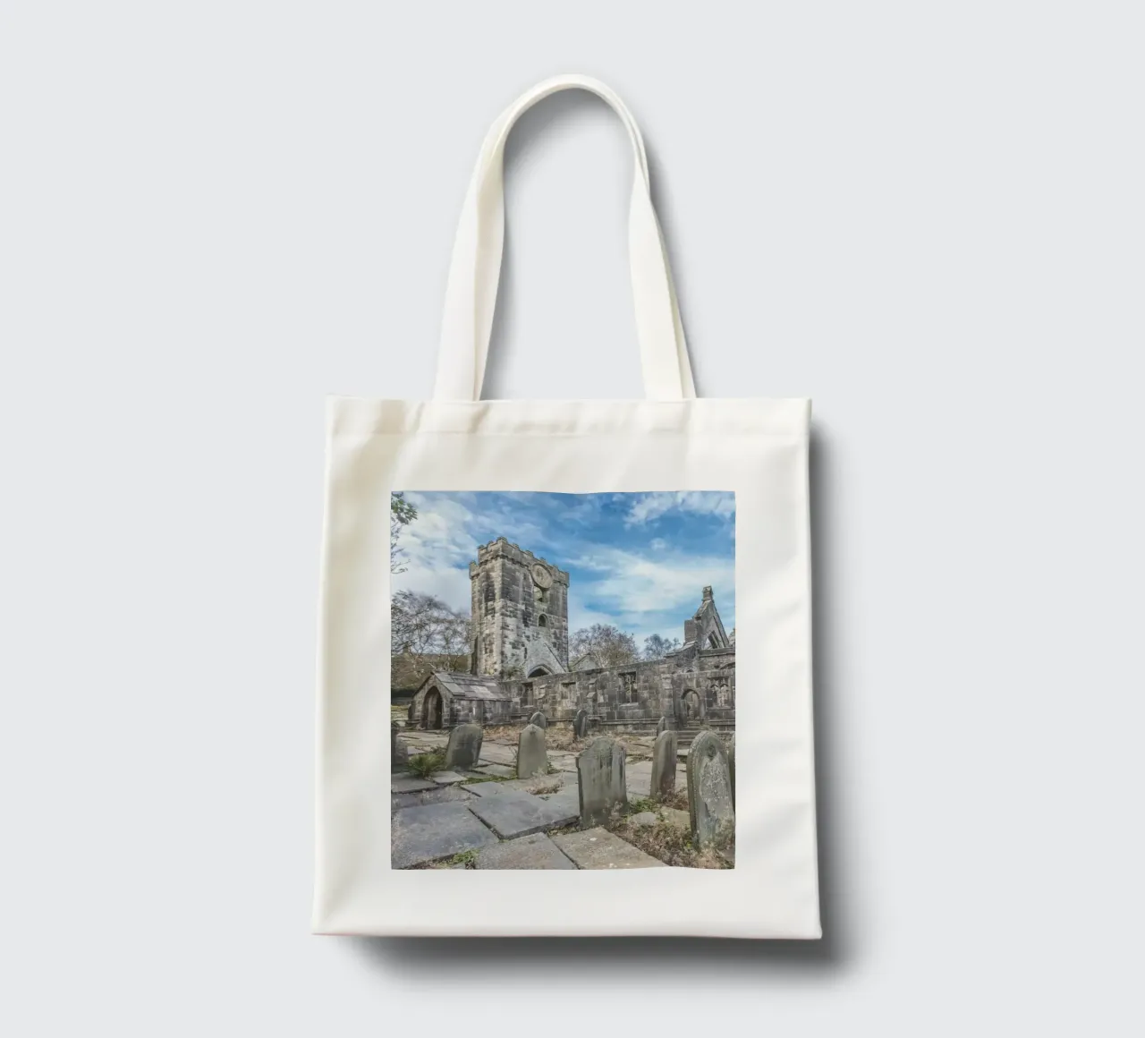 Chiesa di Heptonstall borsa in juta da Dave Hare Photography
