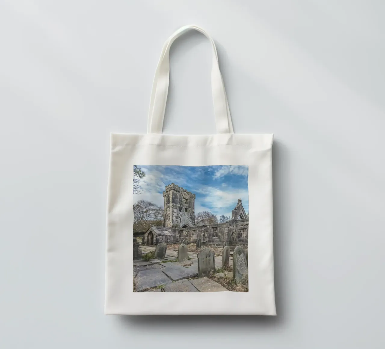 Chiesa di Heptonstall borsa in juta da Dave Hare Photography