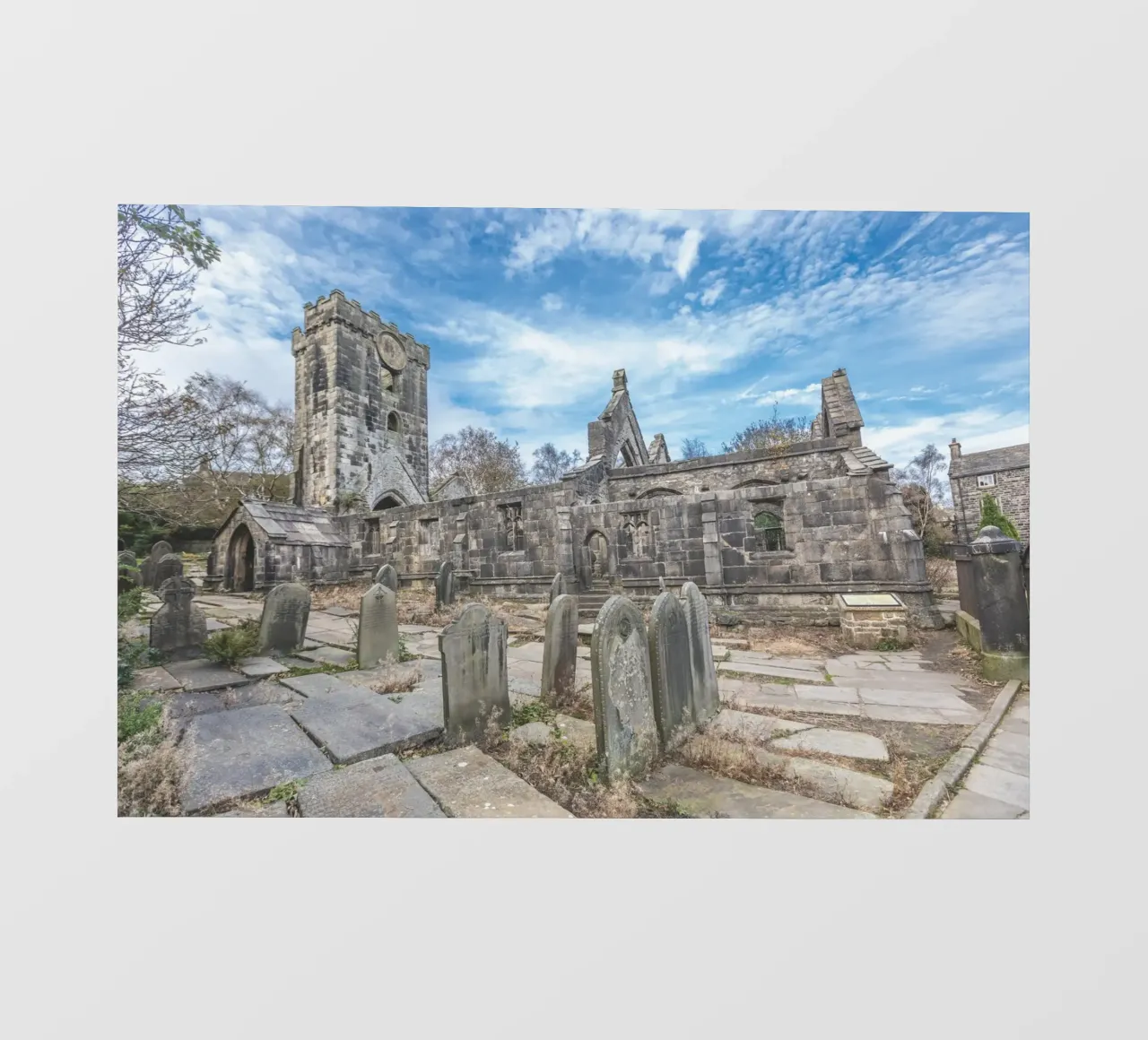 Chiesa di Heptonstall telo in pvc da Dave Hare Photography