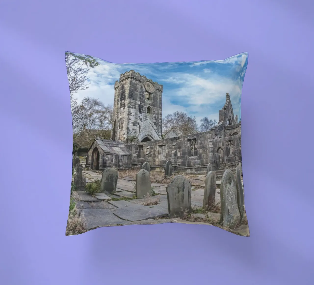 Chiesa di Heptonstall cuscino da Dave Hare Photography