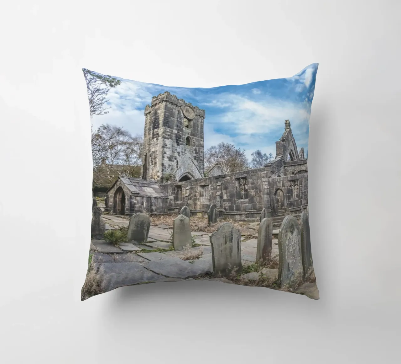 Chiesa di Heptonstall cuscino da Dave Hare Photography