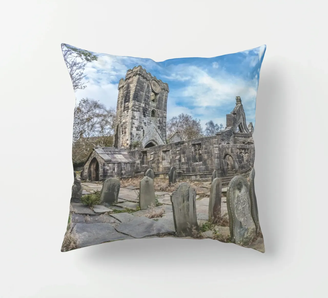 Chiesa di Heptonstall cuscino da Dave Hare Photography