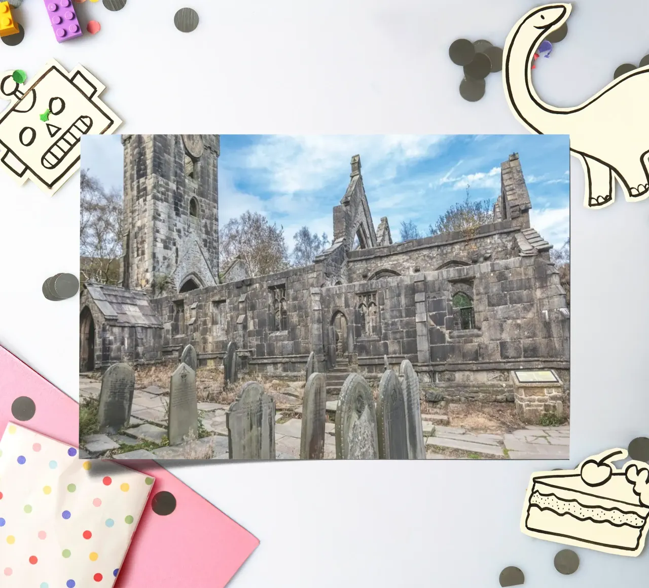 Chiesa di Heptonstall foglio adesivo da Dave Hare Photography