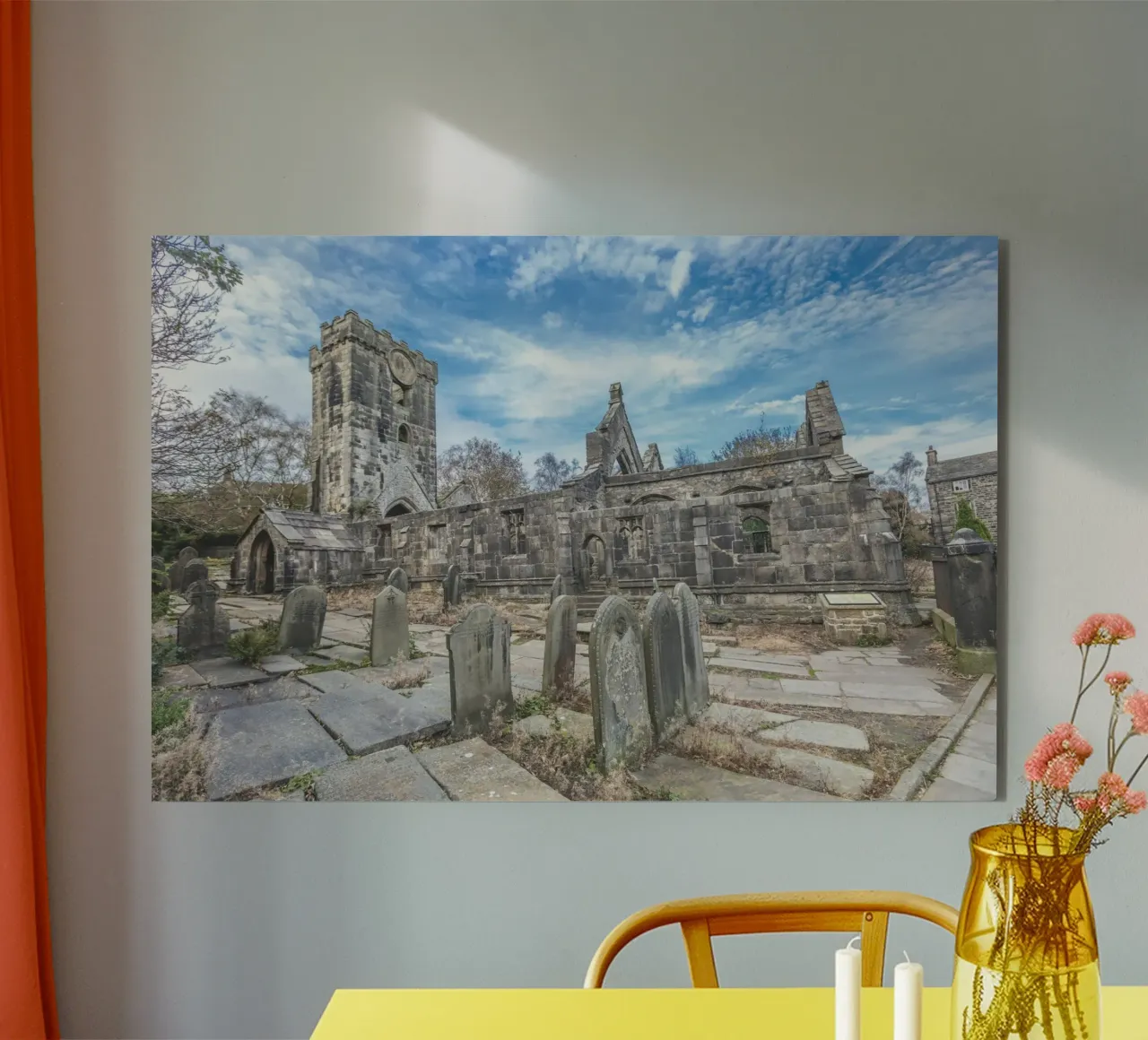 Chiesa di Heptonstall alluminio dibond da Dave Hare Photography