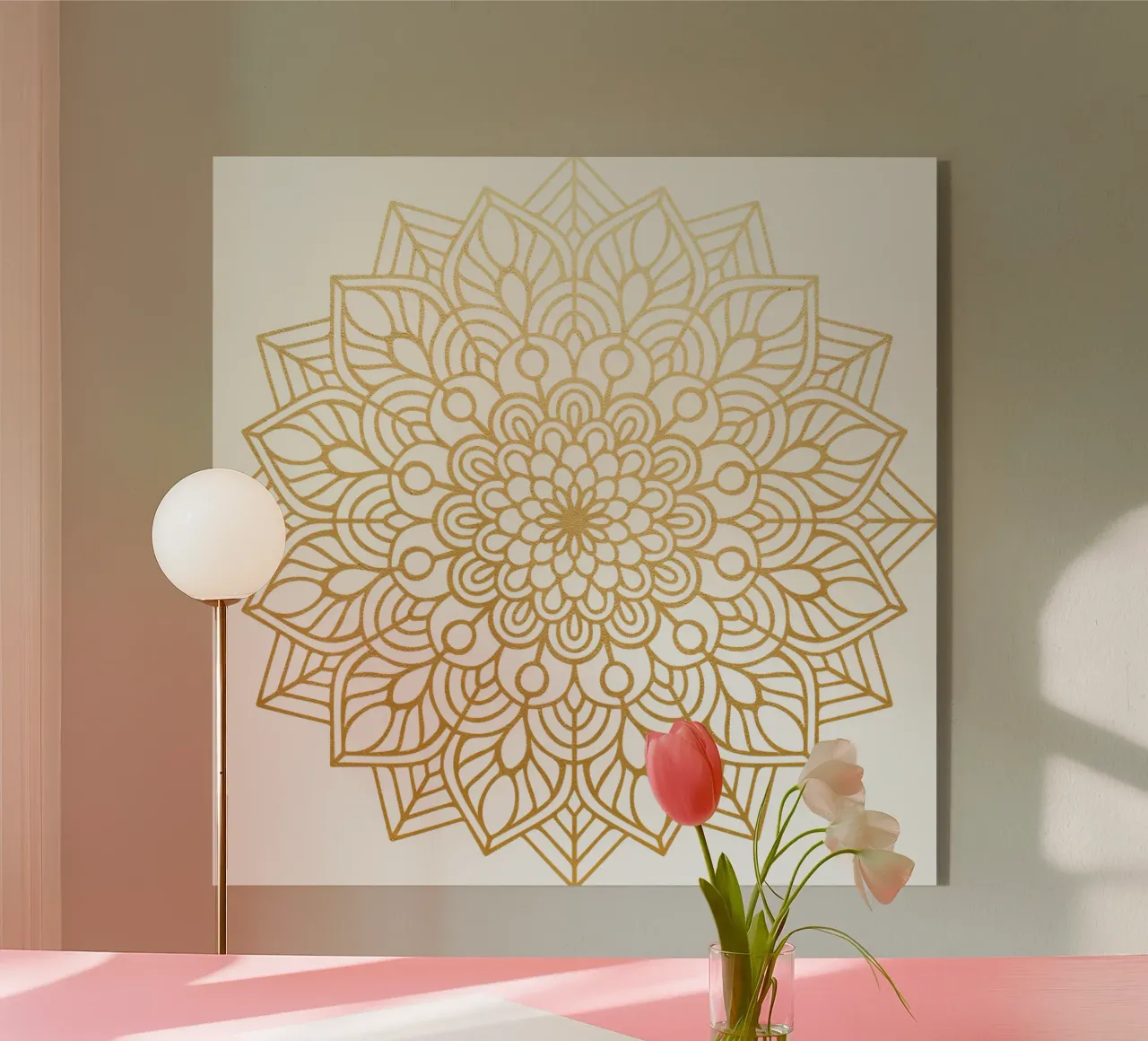 Mandala d'oro plexiglass da Spiritual Touch