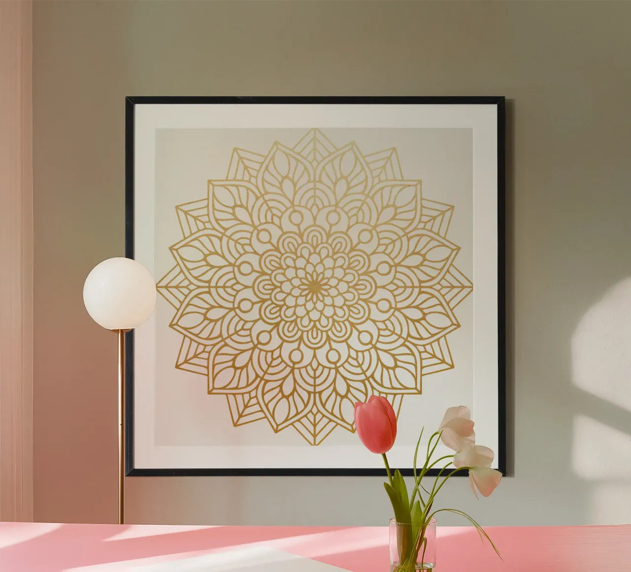 Mandala d'oro poster da Spiritual Touch