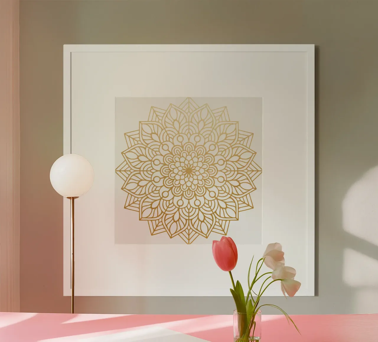 Mandala d'oro poster da Spiritual Touch