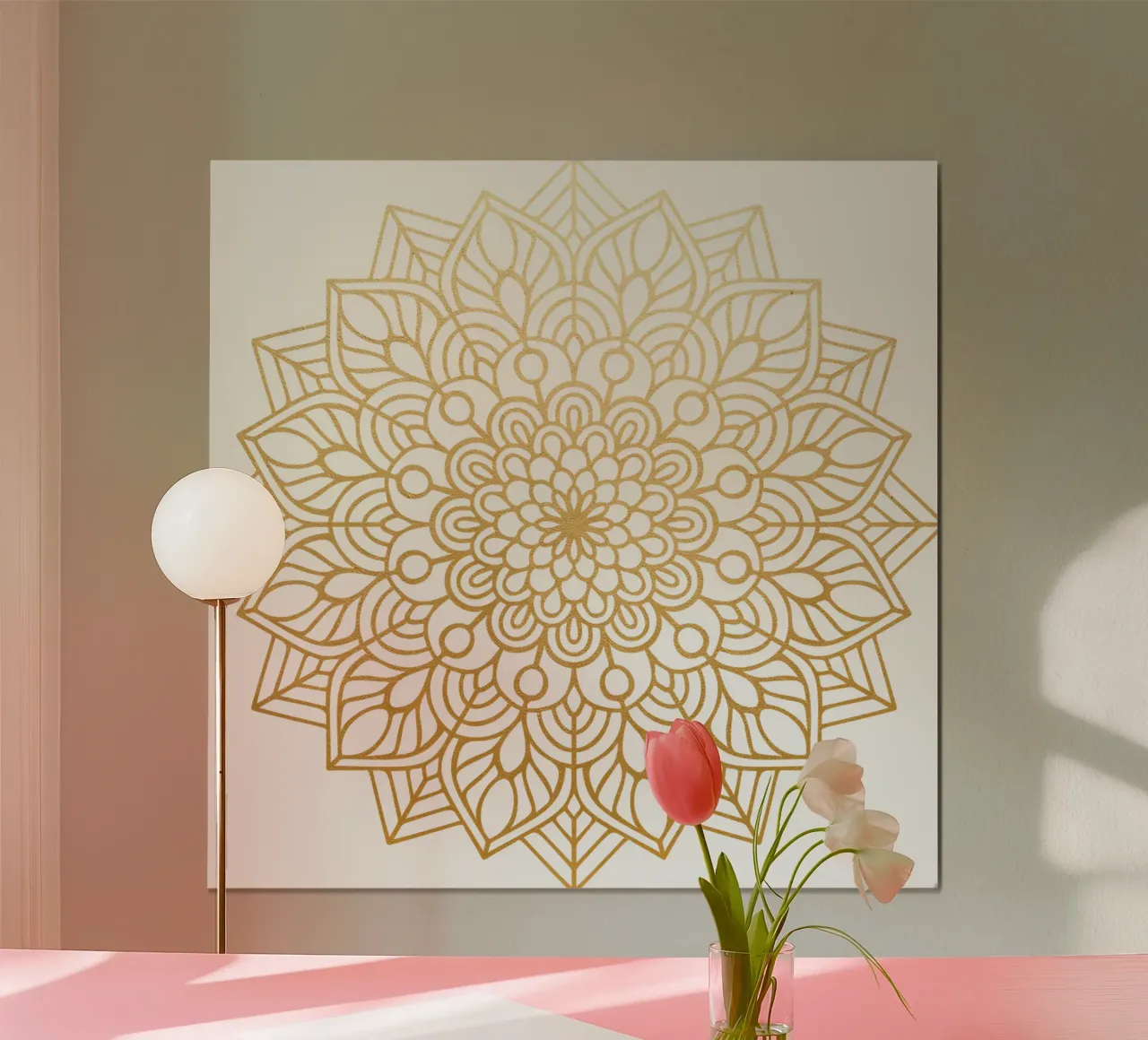 Mandala d'oro poster da Spiritual Touch