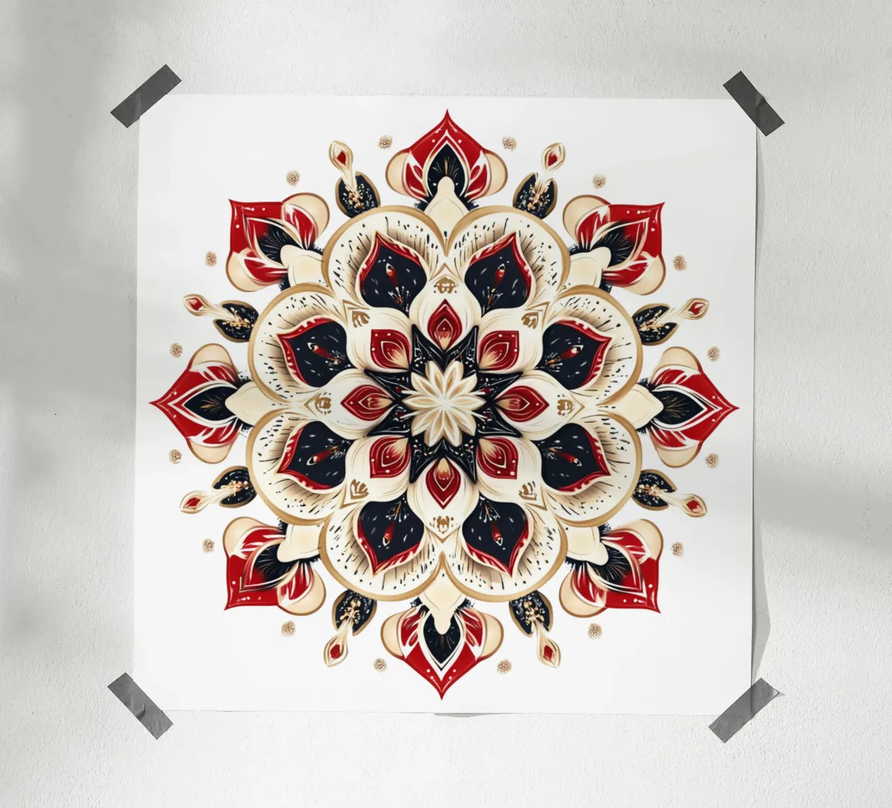 Mandala de Navidad poster de Spiritual Touch