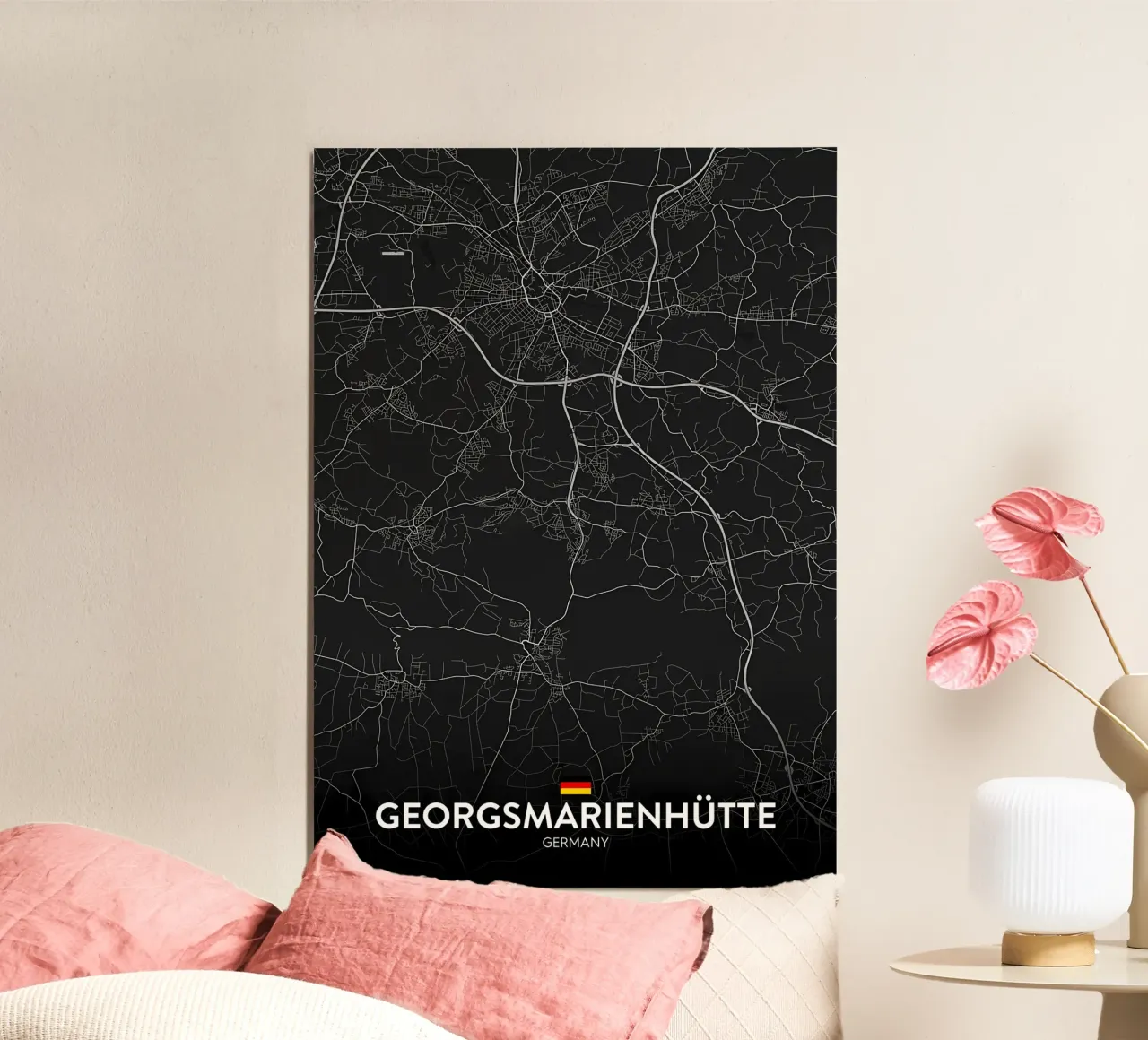 Georgsmarienhutte DE poster con telaio in alluminio da Christopher Adams