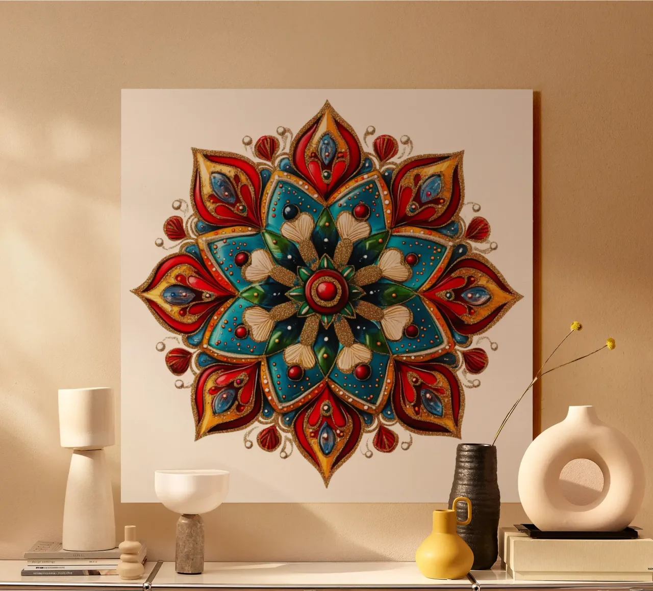 Weihnachts-Mandala Acryl-Glas von Spiritual Touch