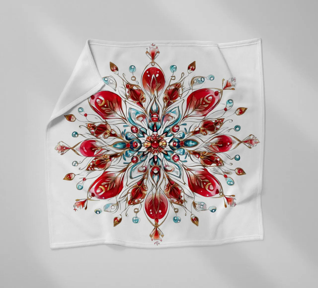 Mandala di Natale coperta in pile da Spiritual Touch