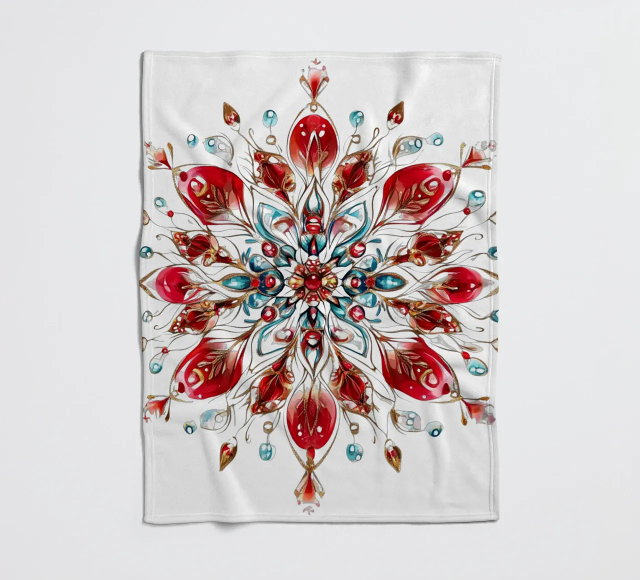 Mandala di Natale coperta in pile da Spiritual Touch