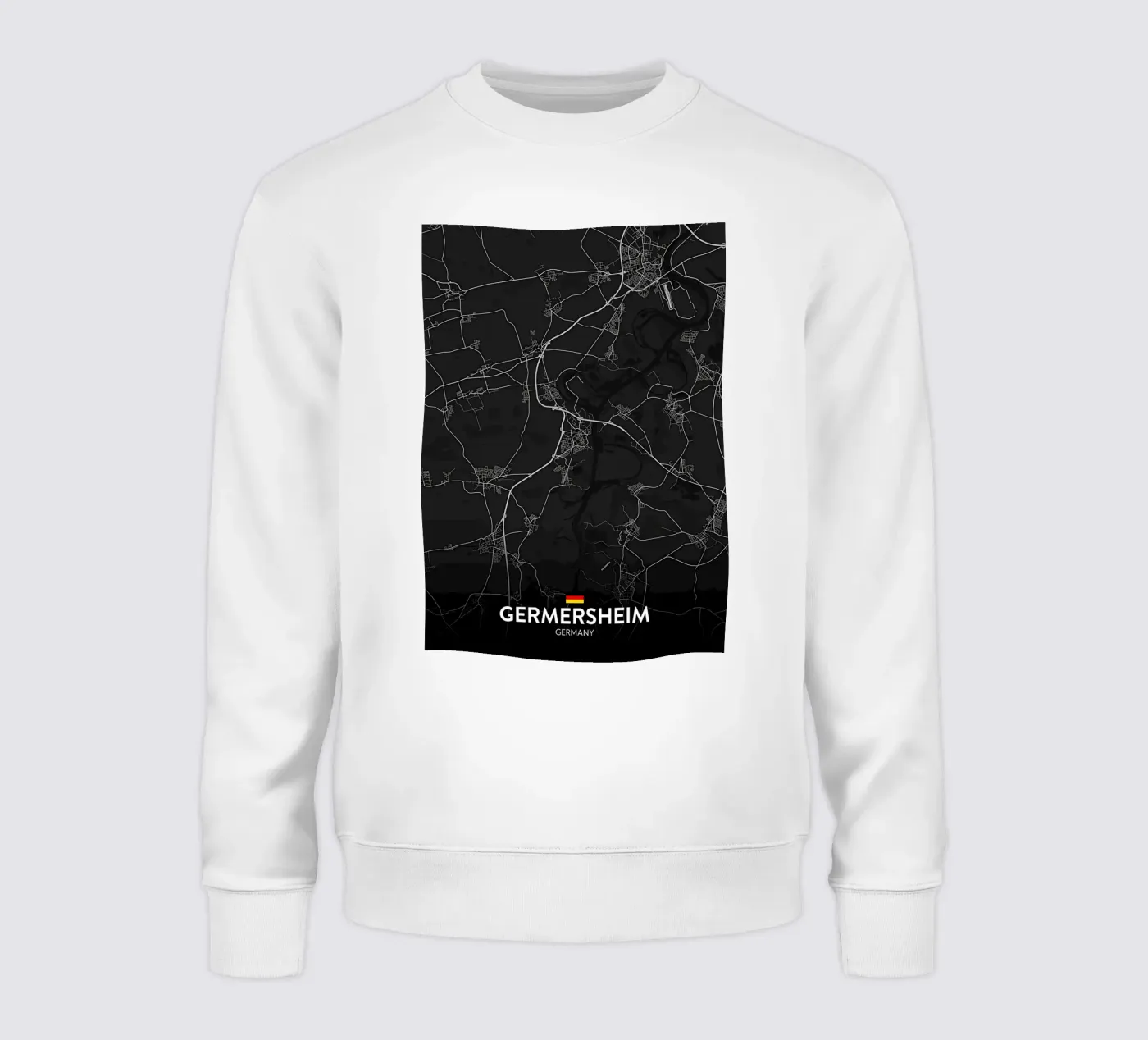 map sweatshirt by Christopher Adams