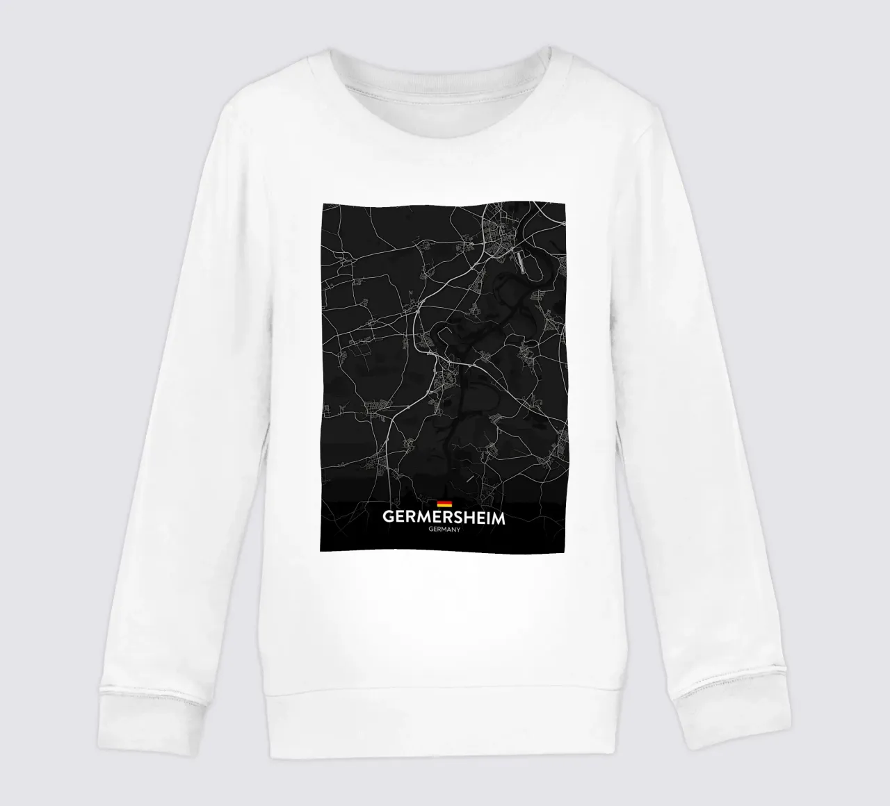 map kids sweatshirt by Christopher Adams