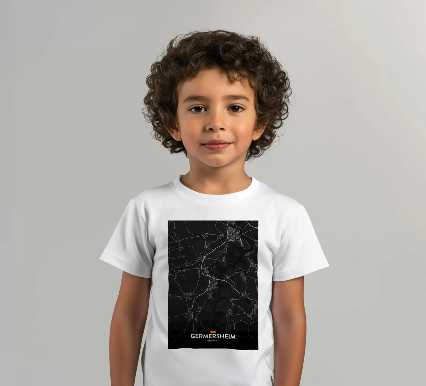 map kinder t-shirt van Christopher Adams