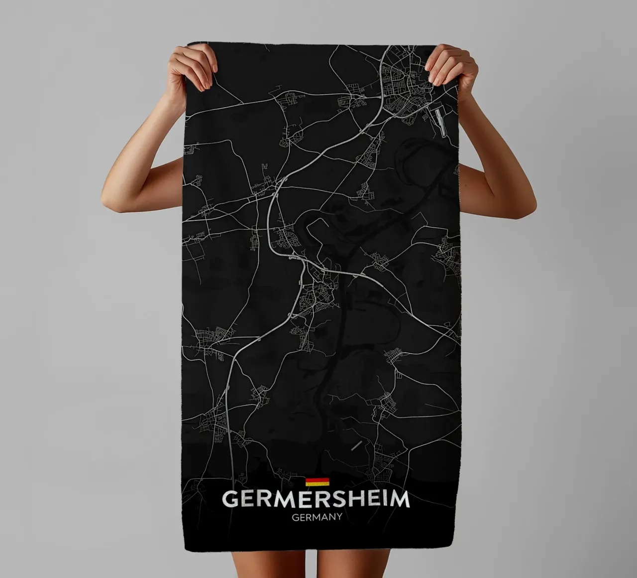 map asciugamano da bagno da Christopher Adams