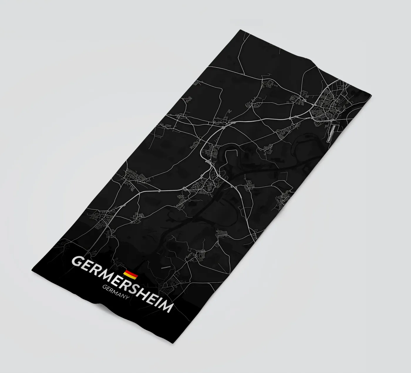 kaart strandhanddoek van Christopher Adams