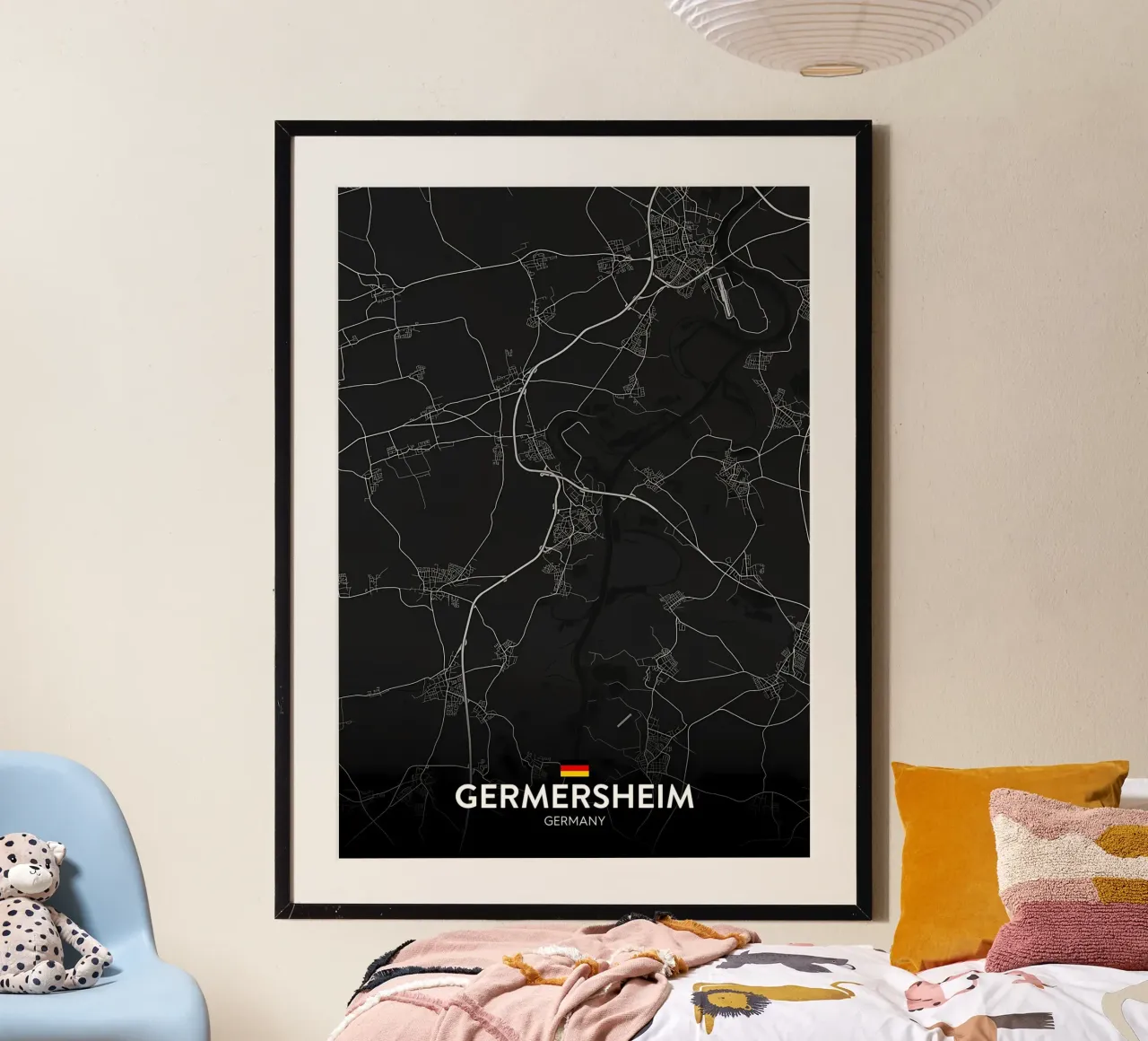mappa poster con telaio in plastica da Christopher Adams