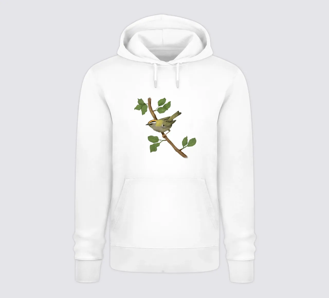 Disegno digitale di firecrest comune felpa con cappuccio da BwiseLizzy