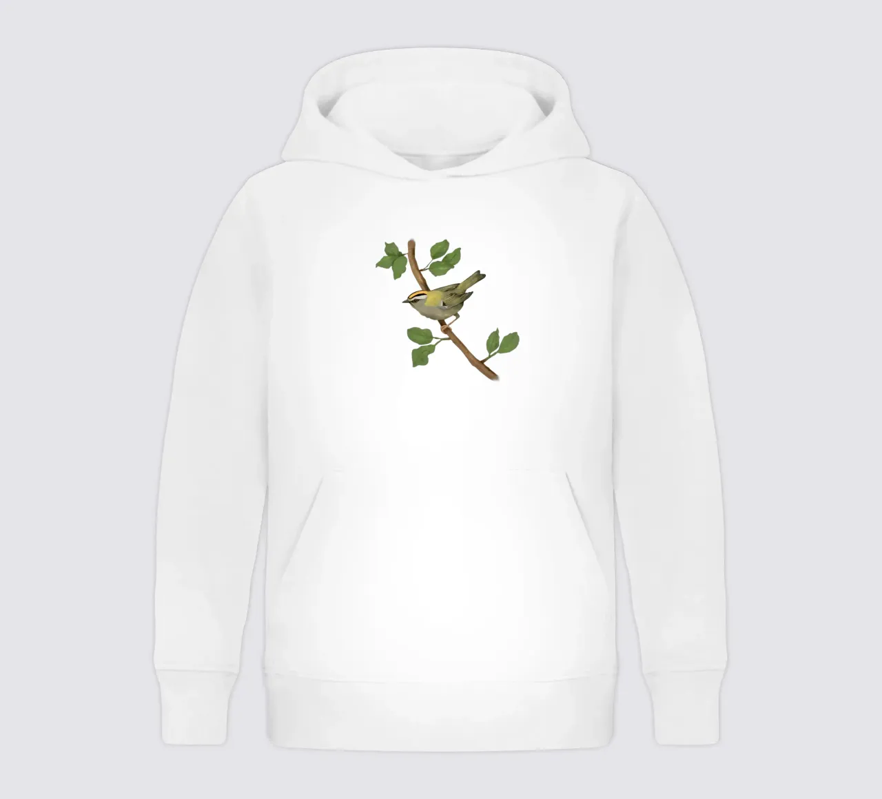 Disegno digitale di firecrest comune felpa bambino con cappuccio da BwiseLizzy