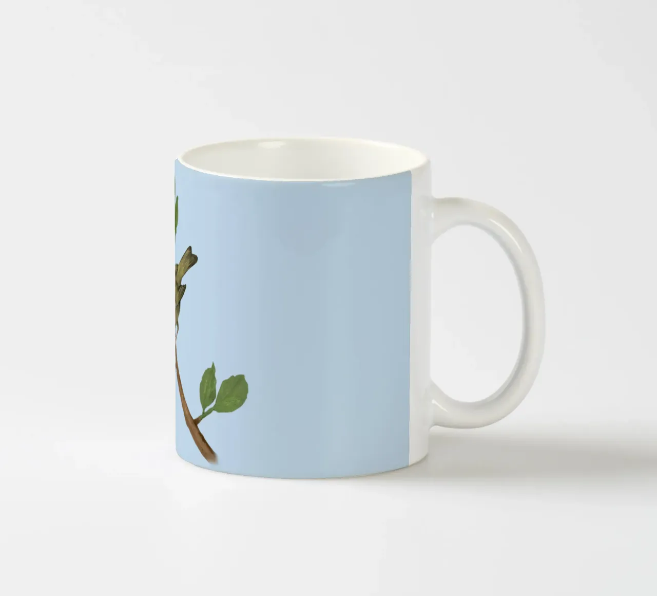 Disegno digitale di firecrest comune tazza in ceramica da BwiseLizzy