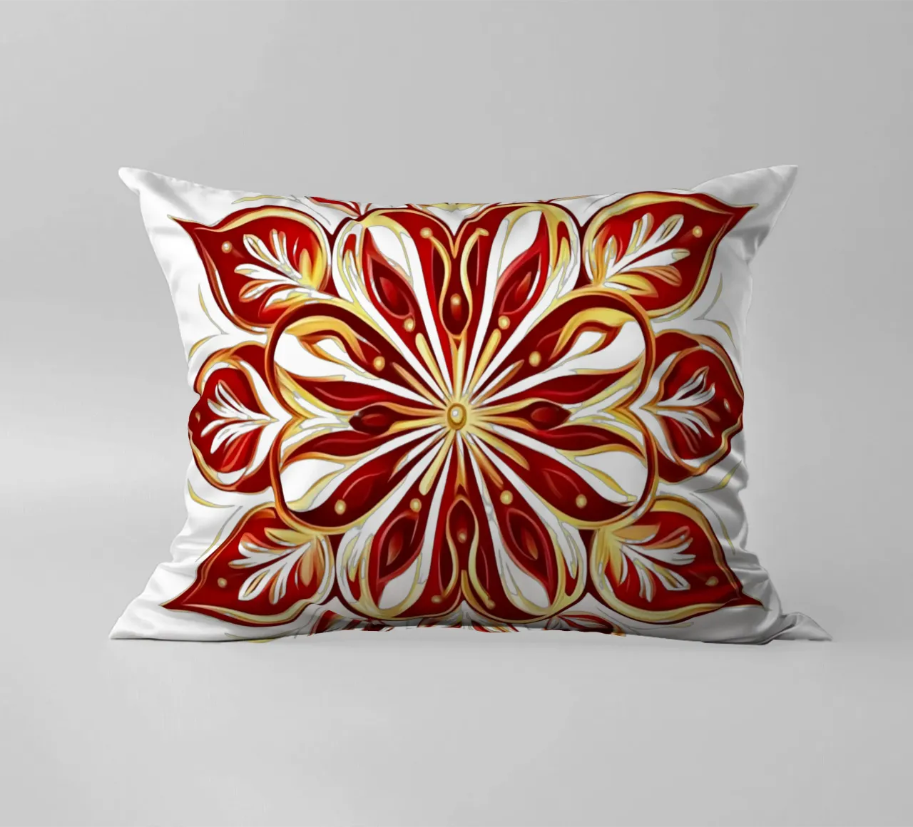 Christmas Mandala decorative cushion by Spiritual Touch