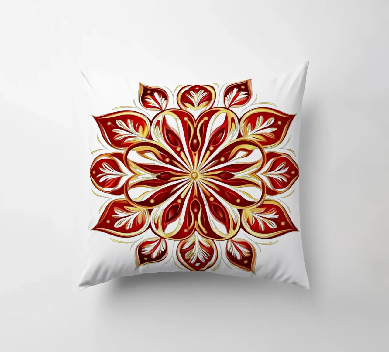 Christmas Mandala decorative cushion by Spiritual Touch