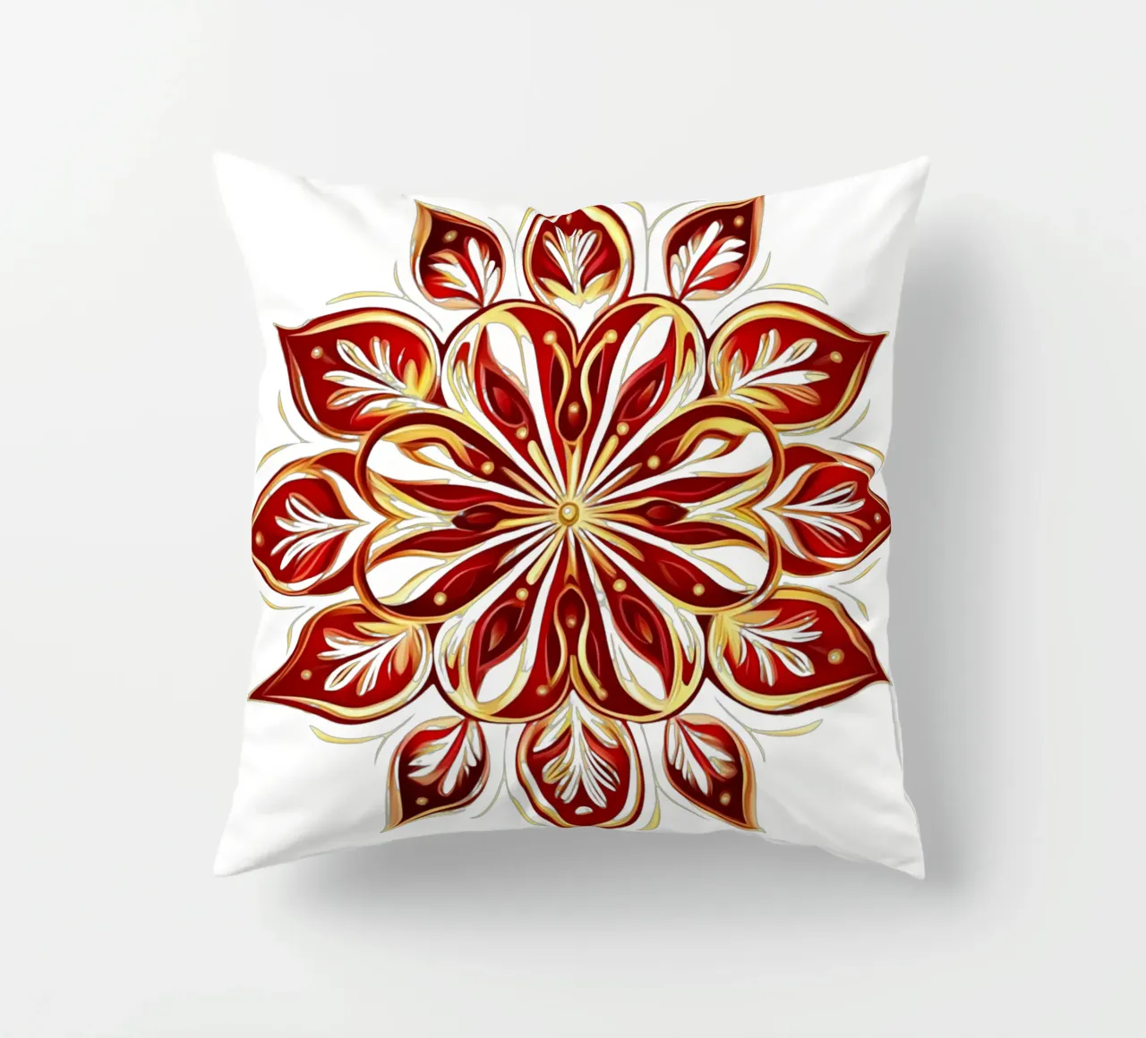 Christmas Mandala decorative cushion by Spiritual Touch