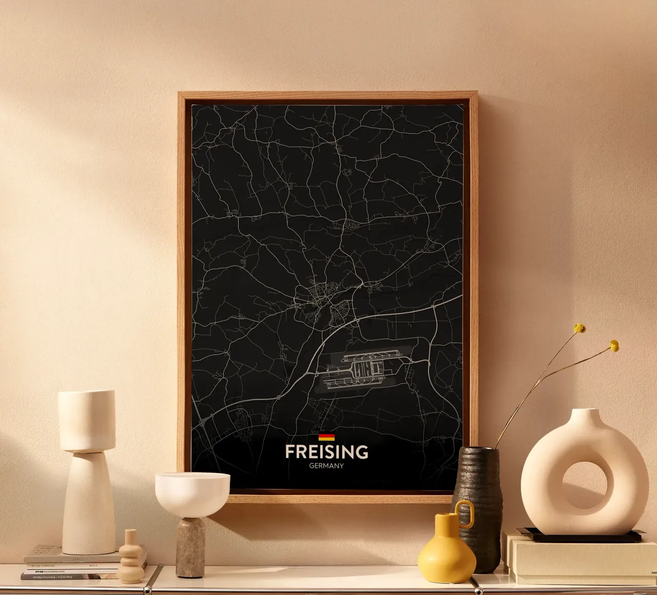 Freising DE canvas met Baklijst van Christopher Adams