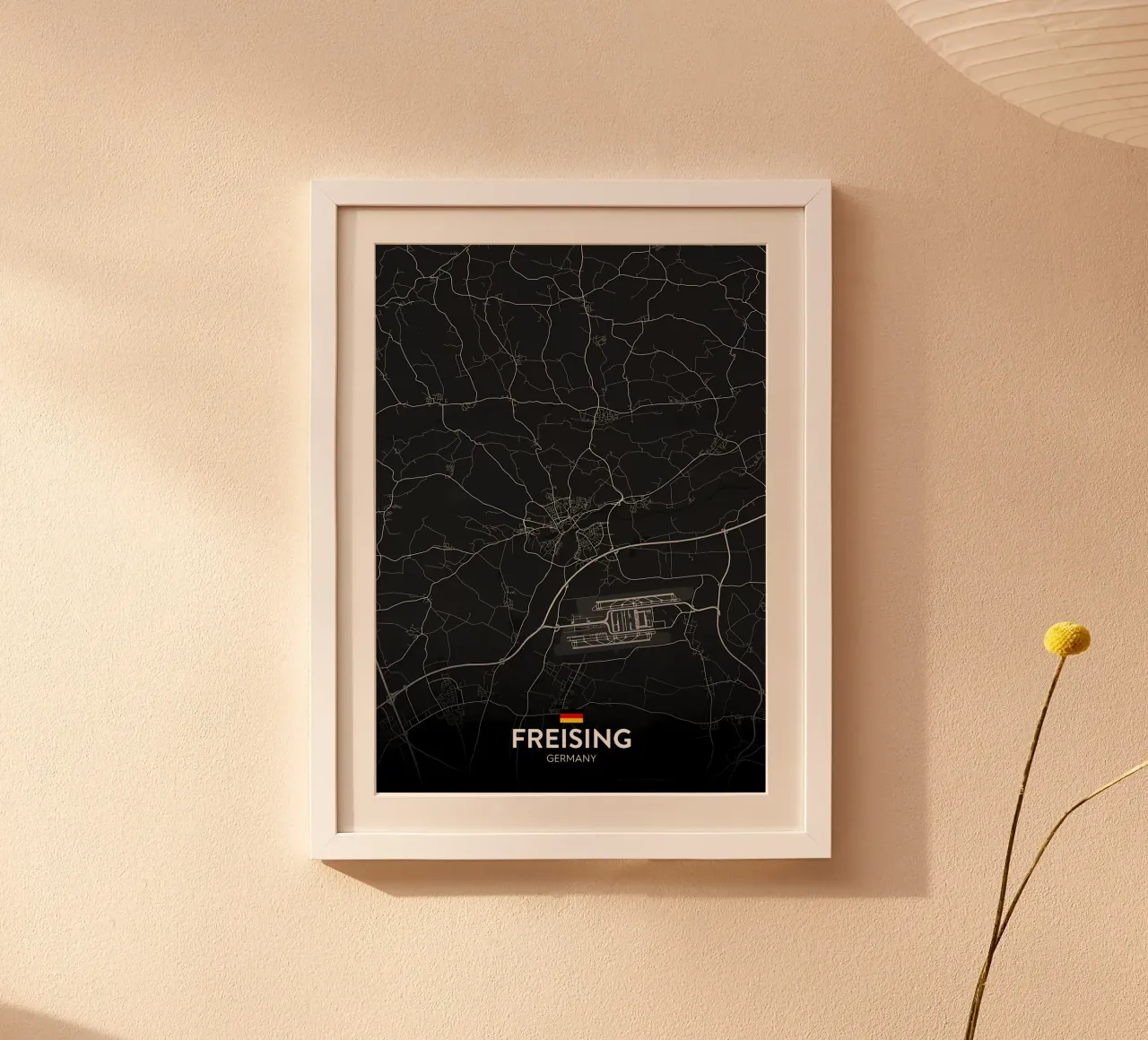 Freising DE poster con telaio in alluminio da Christopher Adams