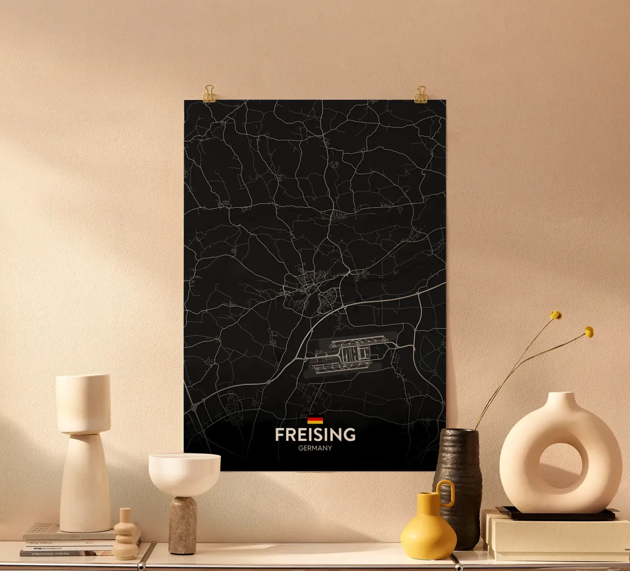 Freising DE poster con telaio in alluminio da Christopher Adams