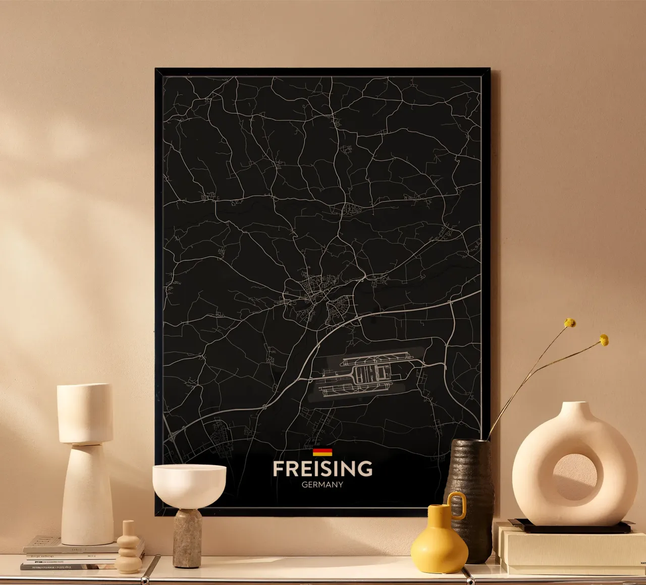 Freising DE poster con telaio in alluminio da Christopher Adams