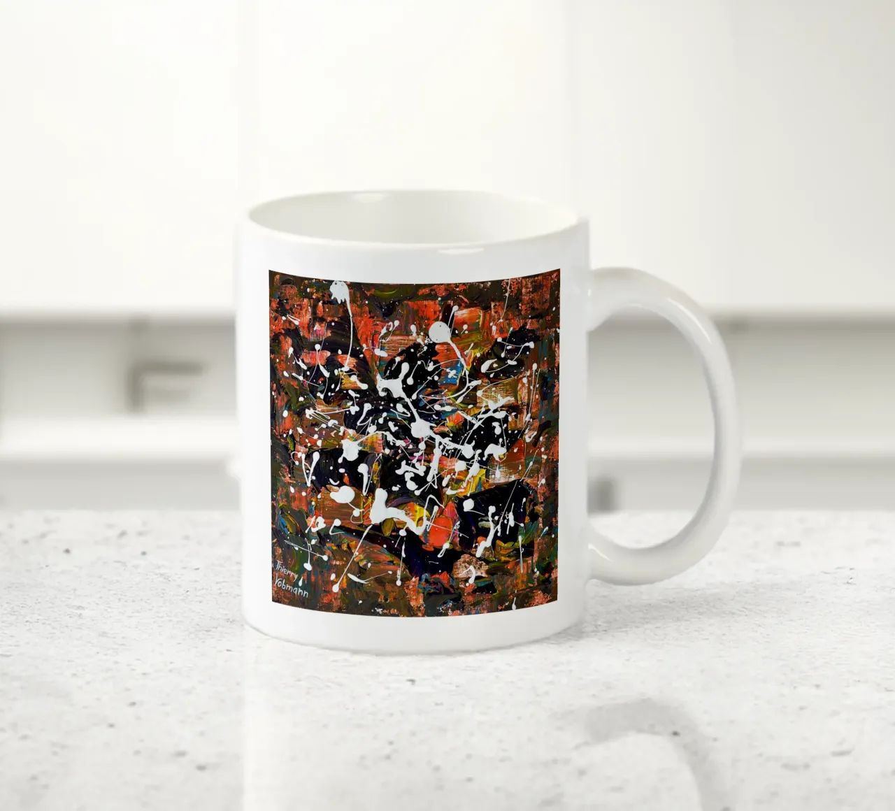3D DREAM 4 tazza in ceramica da Thierry Vobmann Abstract painting