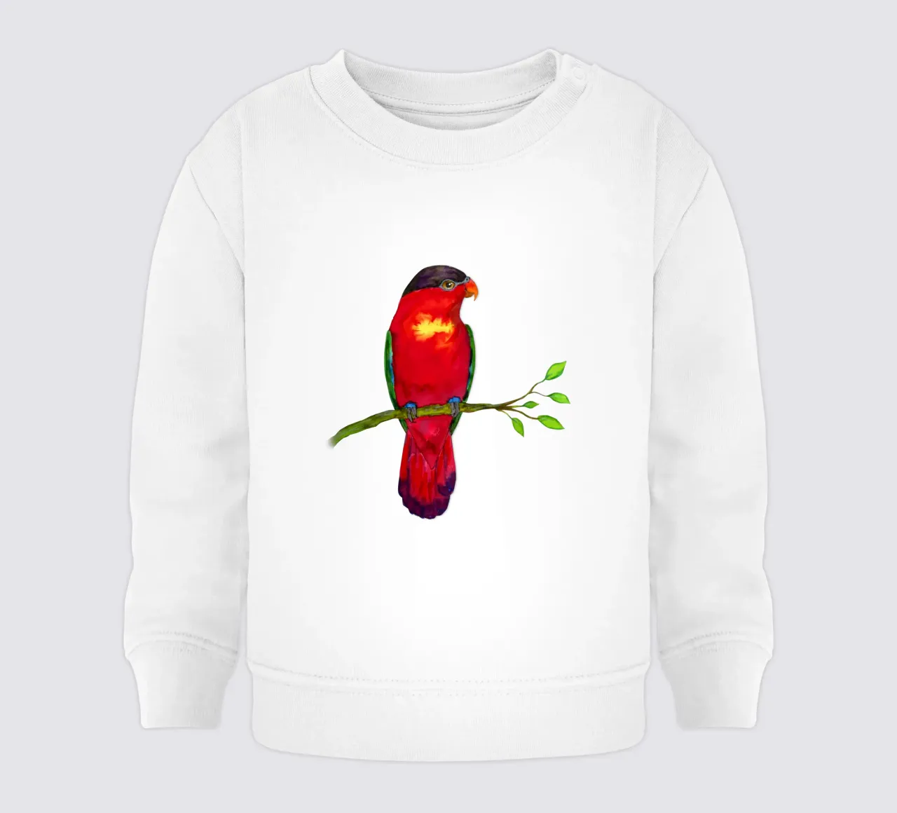 Lory dal naso viola Acquerello felpa neonato da BwiseLizzy