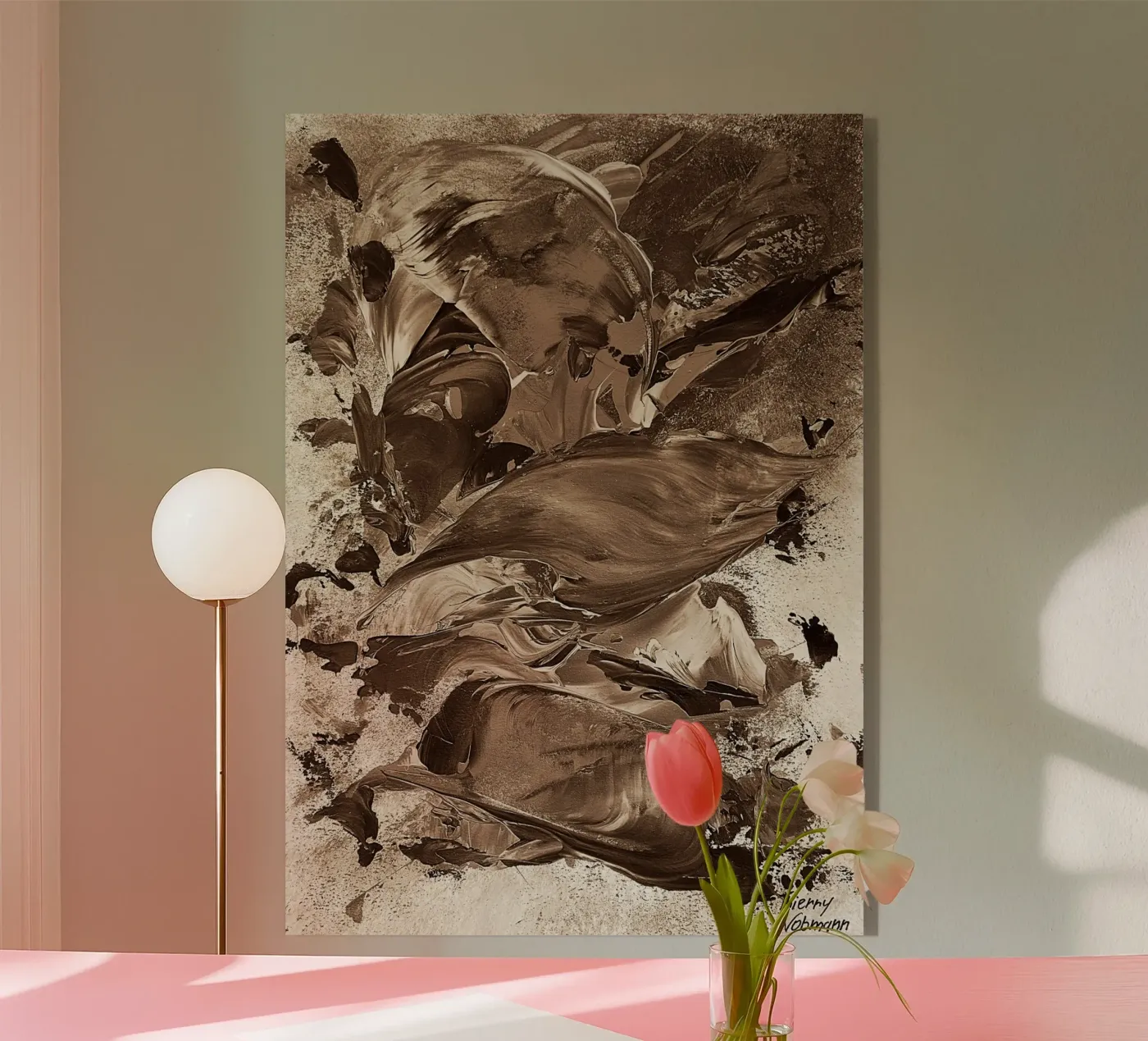 SEPIA 24 plexiglass da Thierry Vobmann Abstract painting