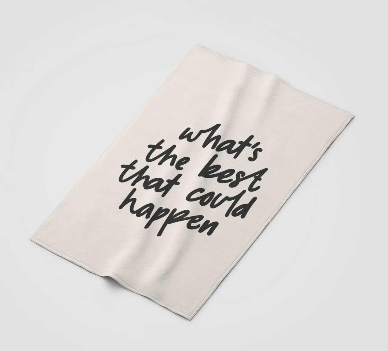 Qual è il meglio che possa accadere Tipografia Design coperta in pile da THE MOTIVATED TYPE