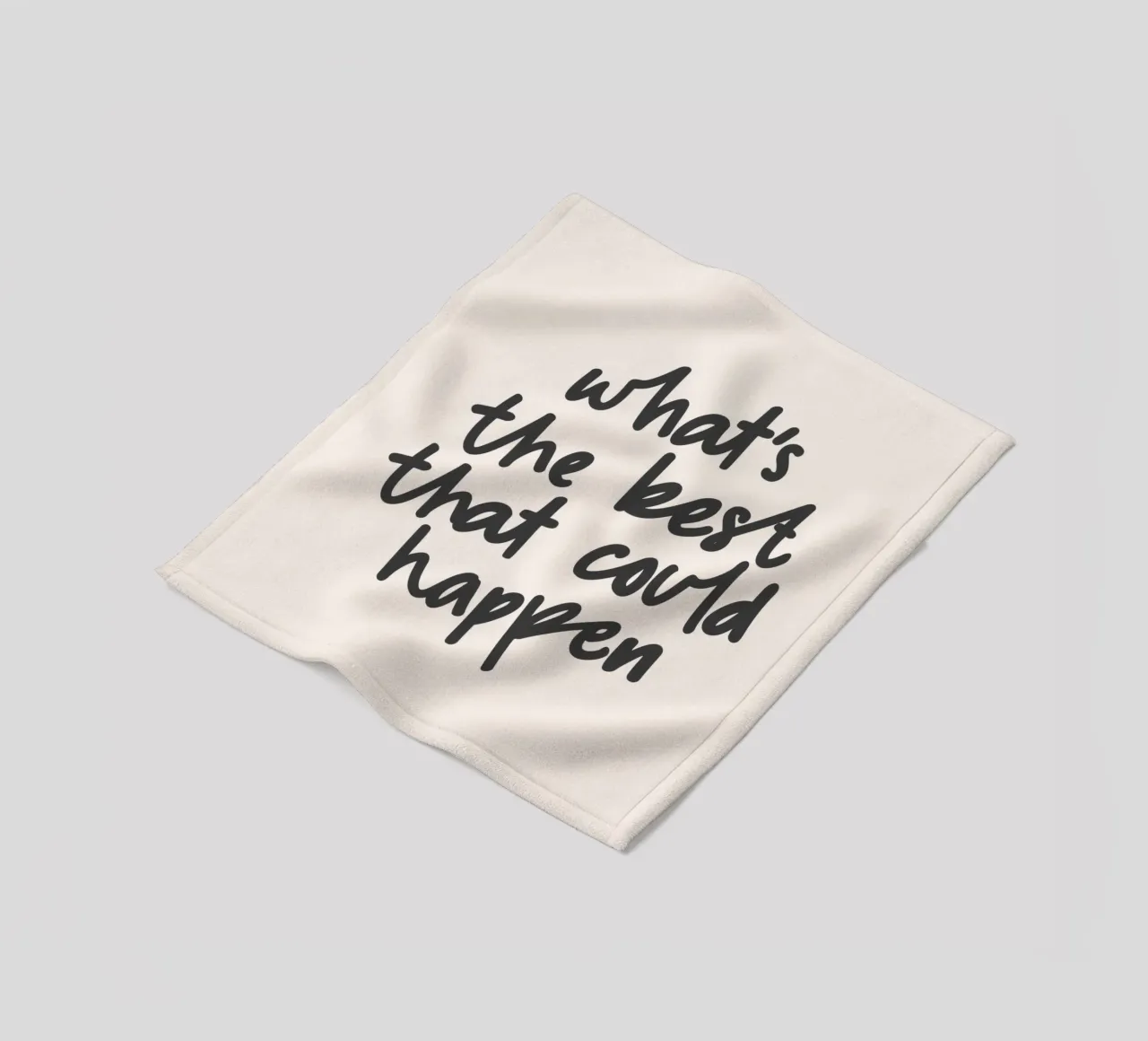 Qual è il meglio che possa accadere Tipografia Design coperta in pile da THE MOTIVATED TYPE