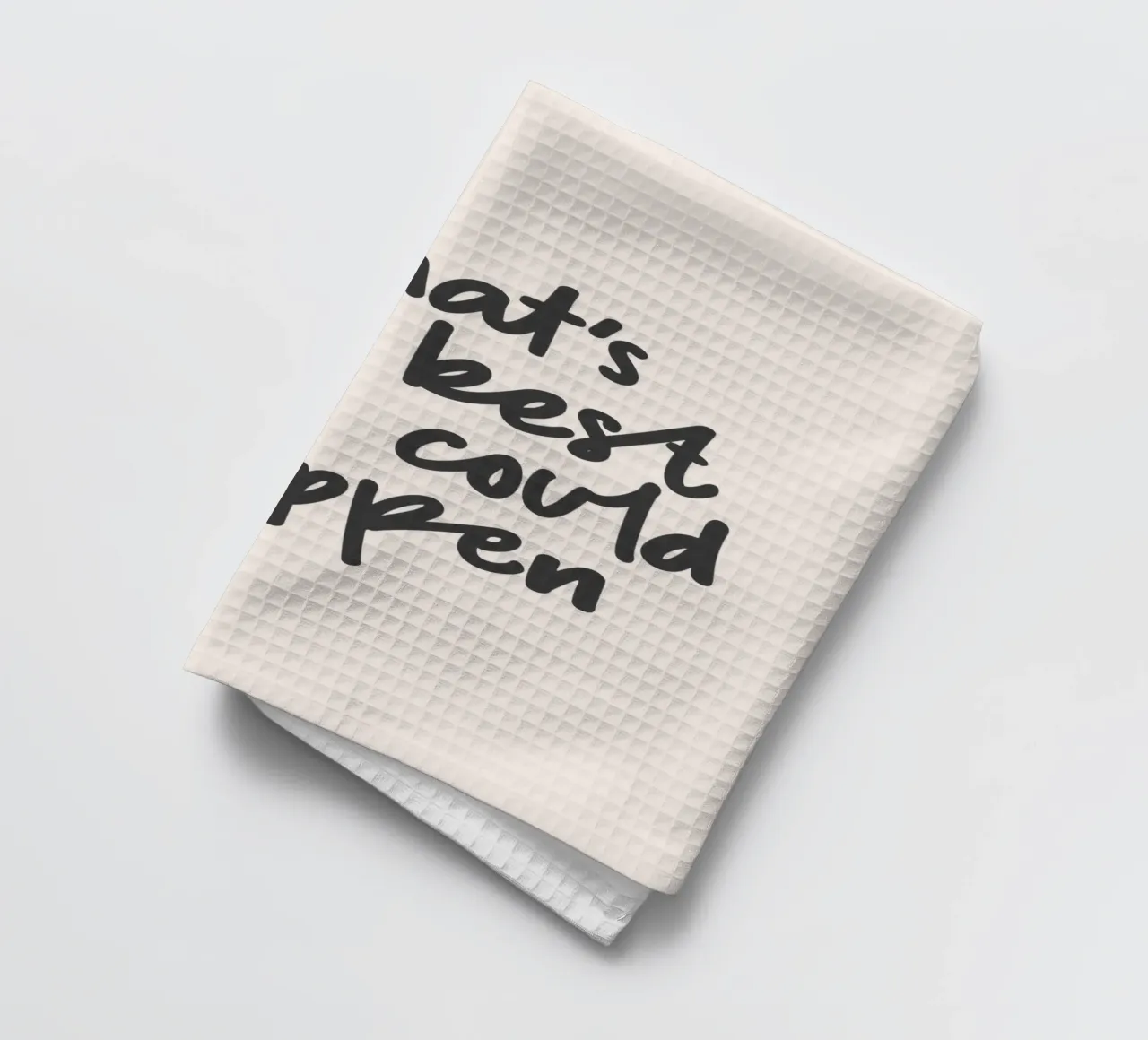 Ce qui pourrait arriver de mieux Typographie Design torchon de THE MOTIVATED TYPE