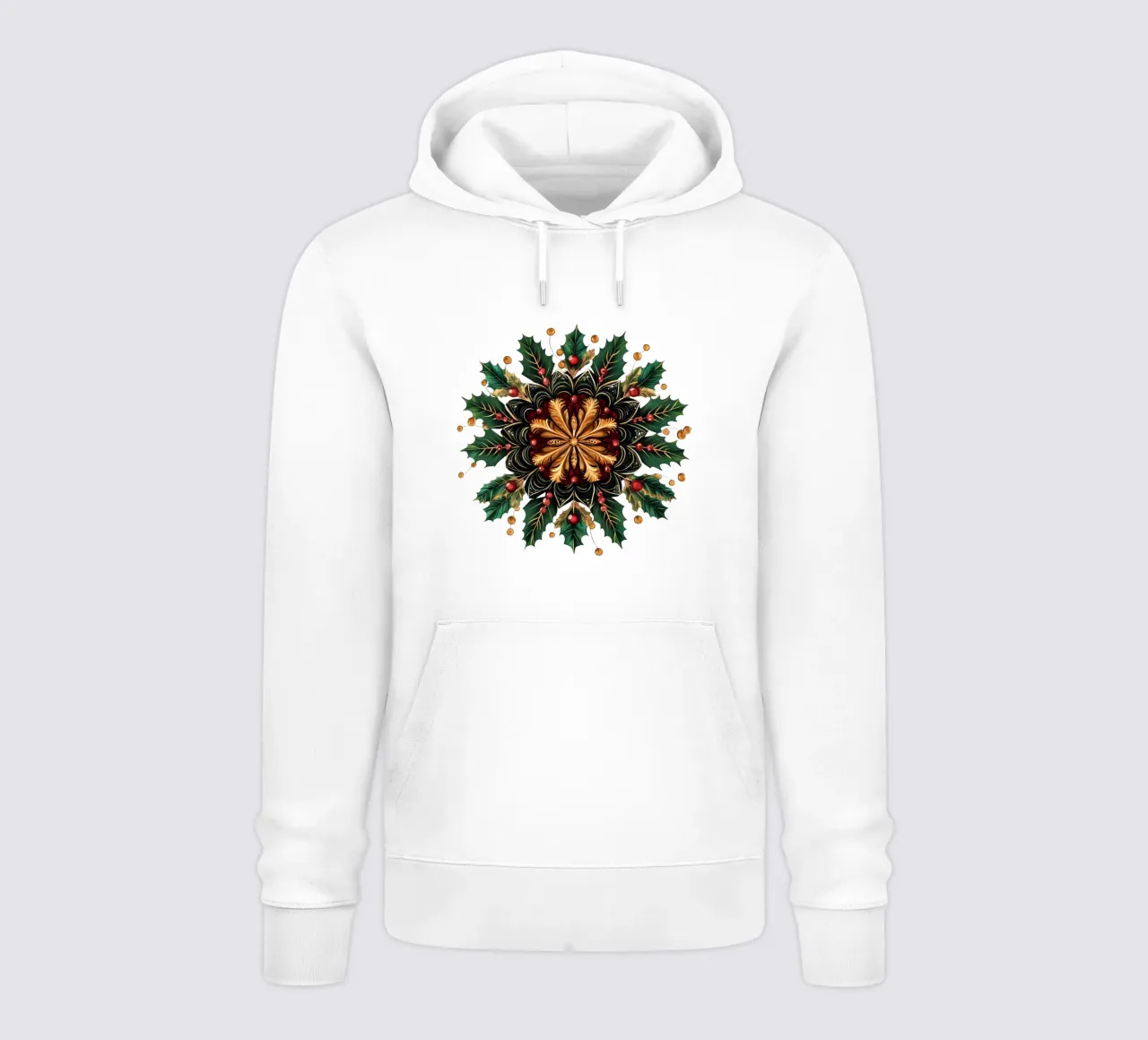 Mandala di Natale felpa con cappuccio da Spiritual Touch