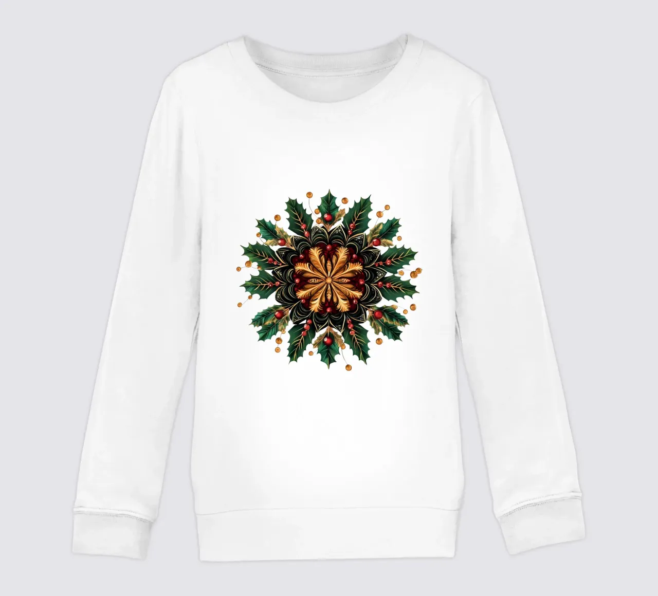 Christmas Mandala kids sweatshirt by Spiritual Touch