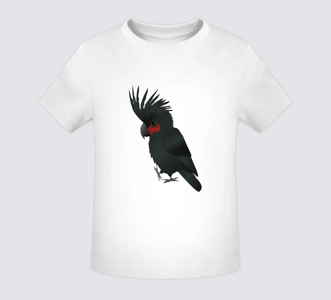 Palm cockatoo vector illustration baby t-shirt by BwiseLizzy