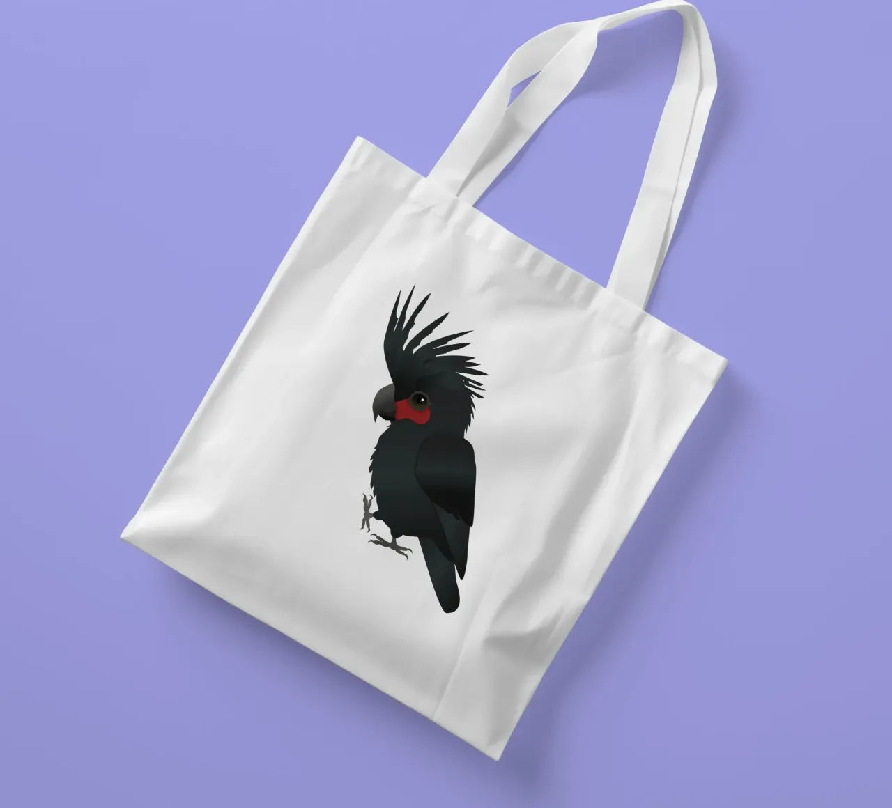 Palm cockatoo vector illustration tote bag by BwiseLizzy