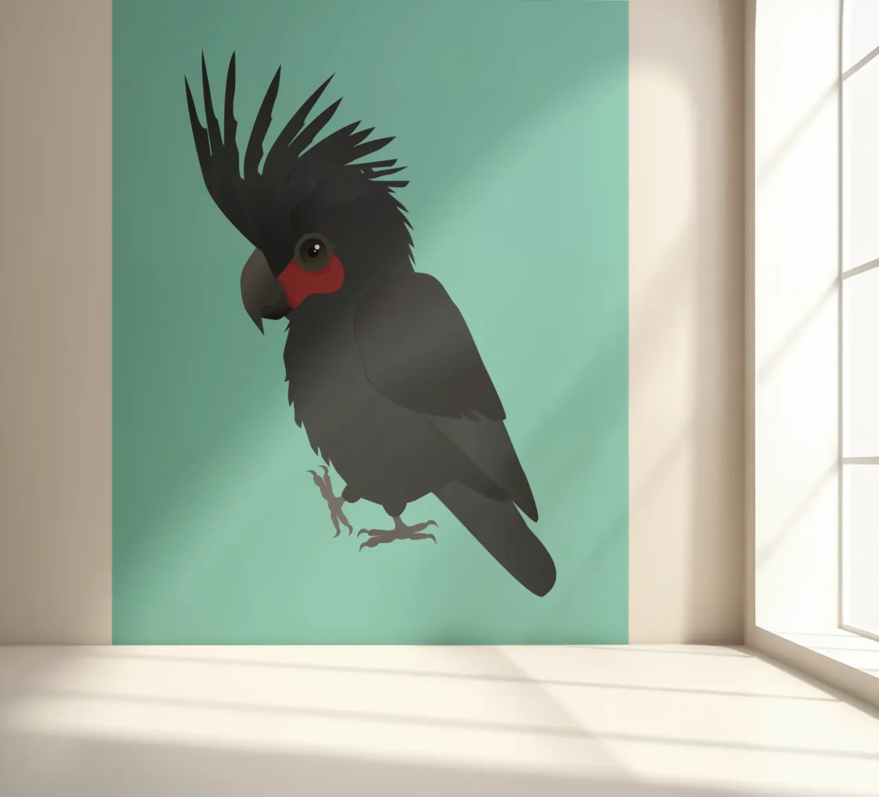 Palmera cacatúa ilustración vectorial papel para pared de BwiseLizzy