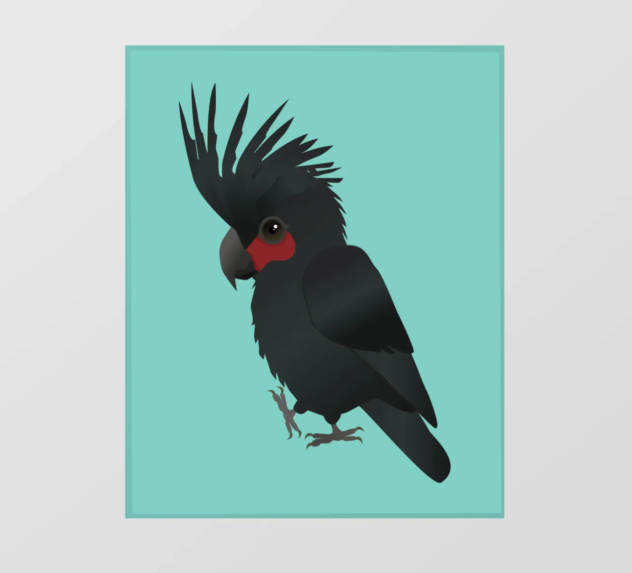 Palmera cacatúa ilustración vectorial papel para pared de BwiseLizzy