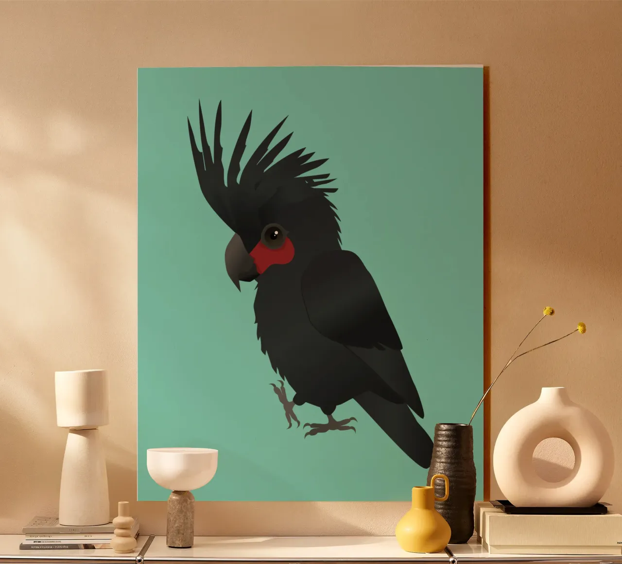 Palmera cacatúa ilustración vectorial metacrilato de BwiseLizzy