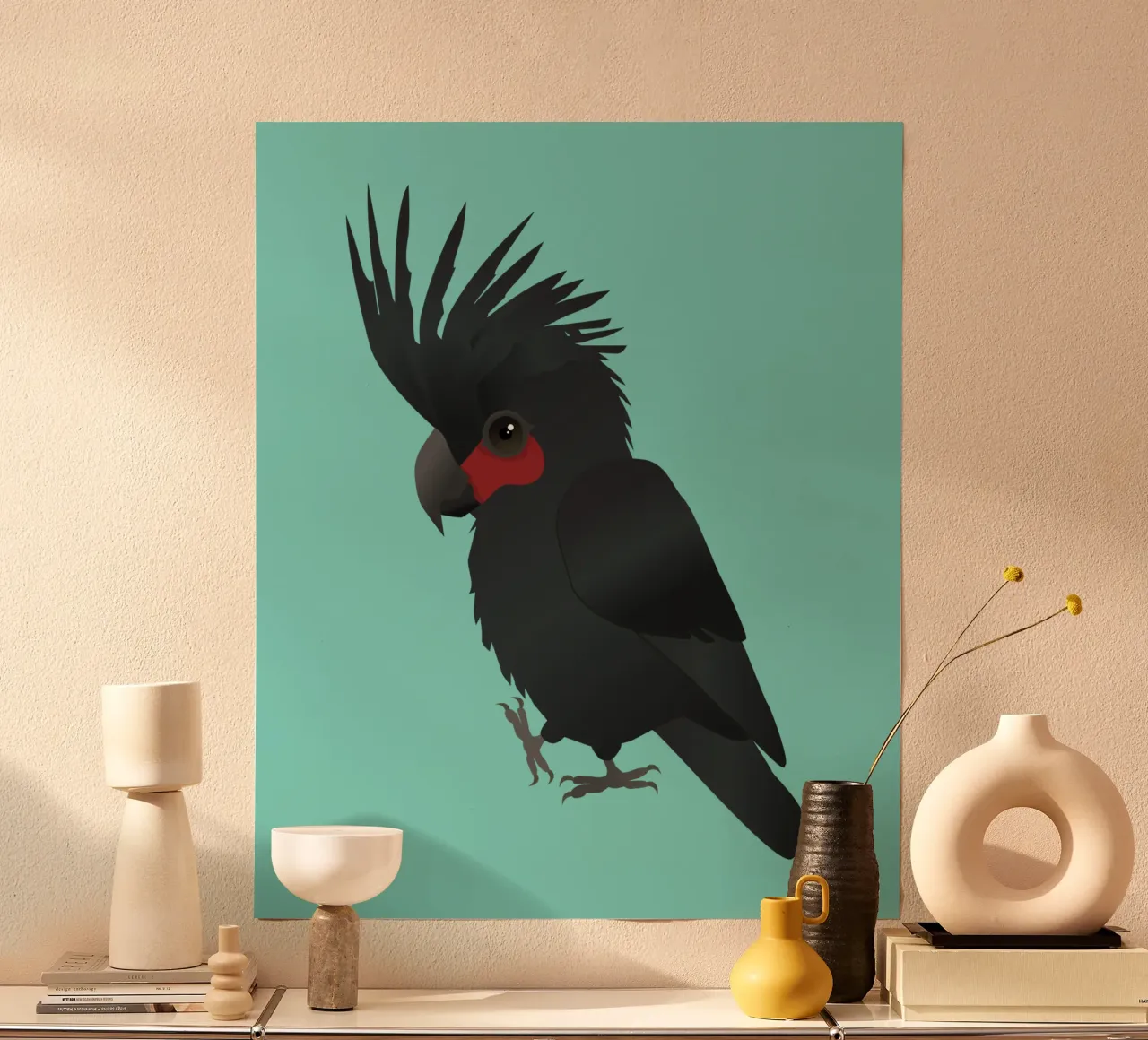 Palmera cacatúa ilustración vectorial hahnemühle de BwiseLizzy