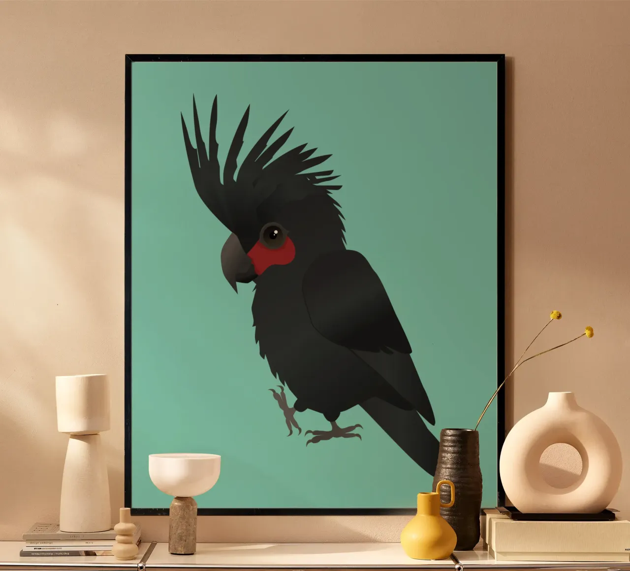 Palmera cacatúa ilustración vectorial hahnemühle de BwiseLizzy